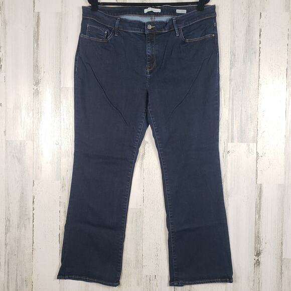 Mavi Jeans Dark Wash Blue Denim Molly Mid-Rise Bootcut Jeans Women's Size 18/30 - Picture 1 of 11